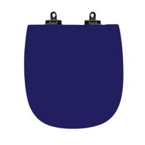 Assento Sanitário Poliéster Para Louça Paris (Ideal Standard) Slow Close Cromado (Reb. Oculto) Azul Cobalto Assento Sanitário Poliéster Para Louça Paris (Ideal Standard) Slow Close Cromado (Reb. Oculto) Azul Cobalto