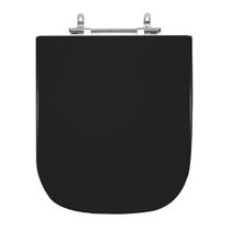 Assento Sanitário Poliéster Para Louça Polo (Deca) Aço (Reb. Oculto) Ébano Assento Sanitário Poliéster Para Louça Polo (Deca) Aço (Reb. Oculto) Ébano