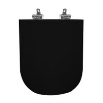 Assento Sanitário Poliéster Para Louça Quadra (Deca) Slow Close Cromado (Reb. Oculto) Ébano Assento Sanitário Poliéster Para Louça Quadra (Deca) Slow Close Cromado (Reb. Oculto) Ébano