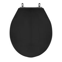 Assento Sanitário Poliéster Para Louça Ravena (Deca) Aço (Reb. Oculto) Ébano Assento Sanitário Poliéster Para Louça Ravena (Deca) Aço (Reb. Oculto) Ébano