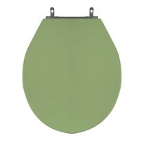 Assento Sanitário Poliéster Para Louça Ravena (Deca) Aço (Reb. Oculto) Verde Malva