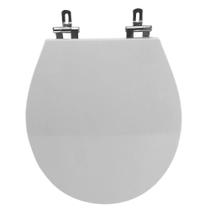 Assento Sanitário Poliéster Para Louça Ravena (Deca) Super Luxo Cromado (Reb. Oculto) Branco Assento Sanitário Poliéster Para Louça Ravena (Deca) Super Luxo Cromado (Reb. Oculto) Branco