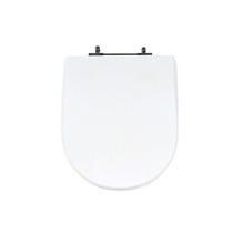 Assento Sanitário Poliéster para Louça Riviera/Smart (Celite) Aço Cromado (Reb. Oculto) Branco
