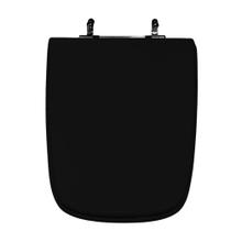 Assento Sanitário Poliéster Para Louça Stylus Excellence (Celite) Aço (Reb. Oculto) Preto