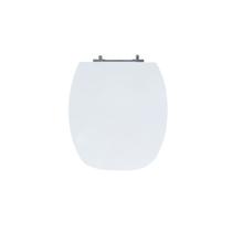 Assento Sanitário Poliéster para Louça Thema (Incepa) Aço Cromado (Reb. Oculto) Branco