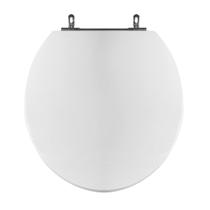 Assento Sanitário Poliéster para Louça Universal/Standard Aço Cromado (Reb. Oculto) Branco Assento Sanitário Poliéster para Louça Universal/Standard Aço Cromado (Reb. Oculto) Branco