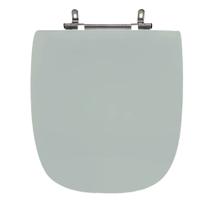 Assento Sanitário Poliéster Para Louça Versato (Celite) Aço (Reb. Oculto) Água Marinha