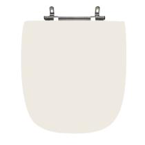 Assento Sanitário Poliéster Para Louça Versato (Celite) Aço (Reb. Oculto) Pergamon