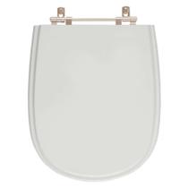 Assento Sanitario Poliester Paris Silver (Cinza Claro) para vaso Ideal Standard