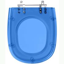 Assento Sanitario Poliester Primula Plus Azul Translucido para vaso Fiori Assento Sanitario Poliester Primula Plus Azul Translucido para vaso Fiori