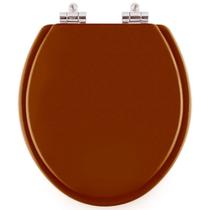 Assento Sanitário Poliester Soft Close Convencional / Oval Caramelo para vaso Deca Assento Sanitário Poliester Soft Close Convencional / Oval Caramelo para vaso Deca
