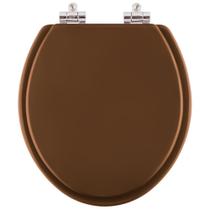 Assento Sanitário Poliéster Soft Close Convencional / Oval Ocre (Marrom) para vaso Incepa Assento Sanitário Poliéster Soft Close Convencional / Oval Ocre (Marrom) para vaso Incepa