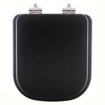 Assento Sanitário Poliester Soft Close Debba Onix (Preto Fosco) para vaso Roca Assento Sanitário Poliester Soft Close Debba Onix (Preto Fosco) para vaso Roca