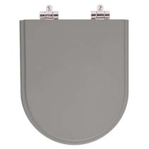 Assento Sanitário Poliester Soft Close Valentina Cinza Plus (Cinza Escuro) para vaso Hervy Assento Sanitário Poliester Soft Close Valentina Cinza Plus (Cinza Escuro) para vaso Hervy