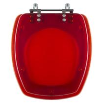 Assento Sanitário Poliester Thema Vermelho Translucido para vaso Incepa Assento Sanitário Poliester Thema Vermelho Translucido para vaso Incepa