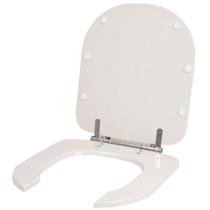 Assento Sanitário Poliéster Vogue Plus Conforto (PNE) Branco para bacia Deca - Com abertura Frontal Assento Sanitário Poliéster Vogue Plus Conforto (PNE) Branco para bacia Deca - Com abertura Frontal