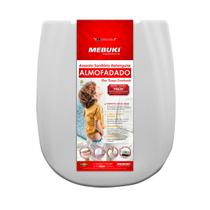 Assento Sanitário Pra Vaso Almofadado Retangular Cinza Claro Paris Ideal Standart 1.6gpf 6.0lpf