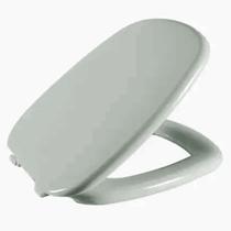 Assento Sanitário Primula Cinza Médio Tampa para Vaso Fiori Almofadado