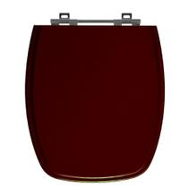 Assento Sanitário Primula Plus Mogno Tampa para Vaso Fiori de Madeira Laqueada
