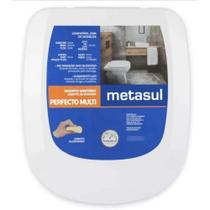 Assento sanitario quadrado almofadado branco perfecto thema incepa - metasul