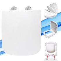 Assento Sanitário Quadrado Soft Close com Sistema Retira Fácil