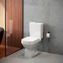 Assento Sanitário Resina Termofixa Soft Close para Louça Quadra Tupan Branco