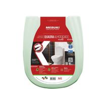 Assento Sanitário Retangular Almofadado Verde Mebuki Assento Sanitário Retangular Almofadado Verde Mebuki
