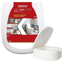 Assento Sanitário Retangular Mebuki Quadra Elevado 13,5cm