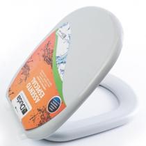 Assento Sanitário Retangular Sabatini PEAD Cinza Claro - Duda