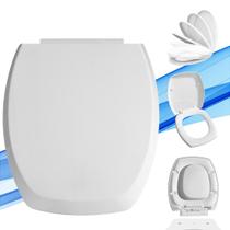 Assento Sanitário Retangular Thema Soft Close com Fechamento Suave e Tecnologia Antibacteriana Assento Sanitário Retangular Thema Soft Close com Fechamento Suave e Tecnologia Antibacteriana