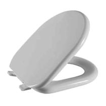 Assento Sanitário Riviera Cinza Claro Tampa para Vaso Celite Almofadado