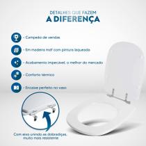 Assento Sanitário Sabatini Branco para vaso Icasa