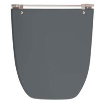 Assento Sanitário Scala Cinza Quartzo Para Louças Ideal Standard Assento Sanitário Scala Cinza Quartzo Para Louças Ideal Standard