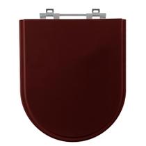 Assento Sanitário Smart Mogno Tampa para Vaso Celite de Madeira Laqueada