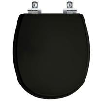 Assento Sanitário Soft Close Alamo Preto para vaso Santa Clara Assento Sanitário Soft Close Alamo Preto para vaso Santa Clara