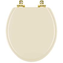 Assento Sanitário Soft Close Colonial Marfim para vaso Hervy com Ferragem Dourada Assento Sanitário Soft Close Colonial Marfim para vaso Hervy com Ferragem Dourada