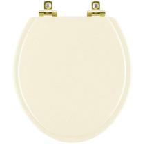 Assento Sanitário Soft Close Convencional Oval Bege Claro com Ferragem Dourada Assento Sanitário Soft Close Convencional Oval Bege Claro com Ferragem Dourada