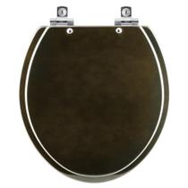 Assento Sanitário Soft Close Convencional Oval Marrom Degrade para vaso Ideal Standard Assento Sanitário Soft Close Convencional Oval Marrom Degrade para vaso Ideal Standard
