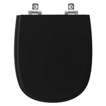 Assento Sanitário Soft Close Dona Beja Preto para vaso Santa Clara Assento Sanitário Soft Close Dona Beja Preto para vaso Santa Clara