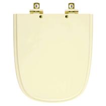 Assento Sanitário Soft Close Ibiza Bone para vaso Incepa com Ferragem Dourada Assento Sanitário Soft Close Ibiza Bone para vaso Incepa com Ferragem Dourada