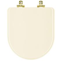 Assento Sanitário Soft Close Nuova Creme para vaso Deca com Ferragem Dourada Assento Sanitário Soft Close Nuova Creme para vaso Deca com Ferragem Dourada