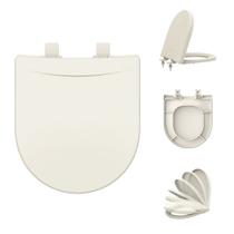 Assento Sanitário Soft Close Tupan Celite Riviera Nexo Incepa Neo Polipropileno Anatômico e Resistente Assento Sanitário Soft Close Tupan Celite Riviera Nexo Incepa Neo Polipropileno Anatômico e Resistente