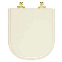 Assento Sanitário Soft Close Vogue Plus Creme para vaso Deca com Ferragem Dourada Assento Sanitário Soft Close Vogue Plus Creme para vaso Deca com Ferragem Dourada