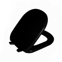 Assento Sanitário Square Preto Tampa para Vaso Lorenzetti Almofadado Assento Sanitário Square Preto Tampa para Vaso Lorenzetti Almofadado