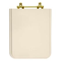 Assento Sanitario Square Rosa Shell Para Vaso Incepa Cidamar Com Ferragem Dourada Assento Sanitario Square Rosa Shell Para Vaso Incepa Cidamar Com Ferragem Dourada