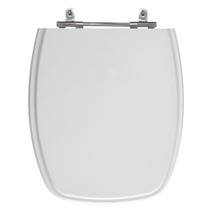 Assento Sanitário Stylus Cinza Prata (Claro) Tampa para Vaso Celite de Madeira Laqueada - SB