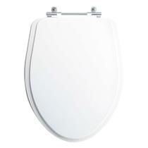 Assento Sanitário Tampa de Vaso Branco MDF Laqueado Alpinia para bacia Fiori