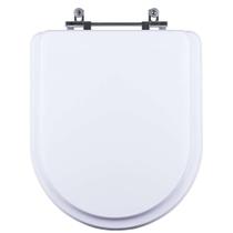 Assento Sanitário Tampa de Vaso Branco MDF Laqueado Carrara para bacia Deca