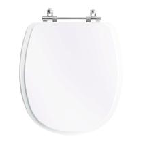 Assento Sanitário Tampa de Vaso Branco MDF Laqueado Fast para bacia Deca