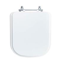 Assento Sanitário Tampa de Vaso Branco MDF Laqueado Quadra para bacia Deca